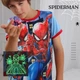 Дитяча піжама для хлопців Марвел Людина Павук SPIDERMAN MARVEL | світиться у темряві | короткий рукав | 5 роки зріст 104-110см | колір синій - зображення 2