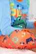 Дитяча піжама для хлопців Динозавр Dinosaur | світиться у темряві | 6 роки зріст 110-116см | колір помаранчевий - зображення 13