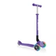 Детский самокат Globber Primo Foldable Plus Lights Violet от 3 до 9 лет (439-103) - изображение 1