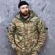 Демісезонна чоловіча Куртка з капюшоном Han wild G8 ріп-стоп на флісі мультикам розмір M - зображення 2