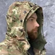 Демісезонна чоловіча Куртка з капюшоном Han wild G8 ріп-стоп на флісі мультикам розмір M - зображення 4