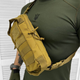 Бананка с системой Molle 26х13х6 см / Поясная сумка Cordura койот - изображение 2