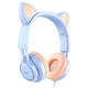 Наушники Hoco W36 Cat ear headphones with mic Dream Blue - изображение 1