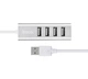USB-хаб HOCO HB1 4USB Line machine Silver (6957531038146) - изображение 3