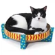 Іграшка-дряпалка для кішок Petstages Scratch Snuggle & Rest Tan кругла, 34×34×10 см - зображення 1