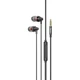Навушники дротові HOCO M90 (3.5mm) Black Shadow (6931474759351) - зображення 1