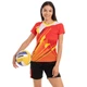 Форма волейбольна жіноча Zelart P812 розмір 2XL зріст 165-170 см Red-Orange-Black - зображення 3
