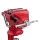 Тиски слесарные INTERTOOL HT-0054 Поворотные 60 мм Красные - изображение 5