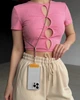 Універсальний шнурок Crossbody by Upex with Twine Gray and Cylindre White - зображення 5