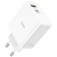Сетевое зарядное устройство Hoco C113A Awesome PD65W (1A1C) - White - изображение 1