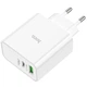 Сетевое зарядное устройство Hoco C113A Awesome PD65W (1A1C) - White - изображение 5