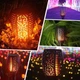 Водонепроницаемые уличные 12 LED фонари "Факел" на солнечной батарее с мерцающим пламенем и автоматическим включением / выключением для сада и ландшафтного дизайна, 4 штуки - изображение 4