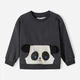 Детский свитшот Minoti panda 4 39343KID 80-86 см Темно-серый (5063025157550) - изображение 1