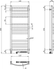 Полотенцесушитель электрический NAVIN Avalon 480х1200 Sensor (12-103053-4812) белый правый - изображение 8
