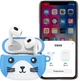 Наушники беспроводные детские HOCO CAT True wireless stereo headset (BT5.3, 30/300mAh, 4h). Blue - изображение 4