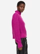 В'язаний светр зимовий оверсайз жіночий H&M 060990911_fuchsia M Фуксія (6666000258564) - зображення 4