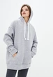 Худи Solo спортивное на флисе удлиненное One Size Серый меланж Wm1209 - изображение 1