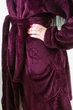Халат Victoria's Secret Short Cozy Robe XS/S бордовий - зображення 2