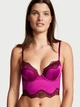 Корсет Бюст'є Victoria's Secret Bombshell Add-2-Cups Push-Up Corset Top подвійний пуш-ап 38C малиновий - зображення 2