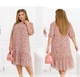 Елегантна шифонова сукня ST-Style 32459 50-52 Пудрова - изображение 4