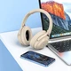 Беспроводные Bluetooth наушники Hoco W37 (BT 5.3, AUX, 46 часов работы) - Бежевый - изображение 3