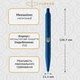 Кулькова ручка Parker IM 17 Professionals Monochrome Blue BP Тризуб 28132_T001y - изображение 2