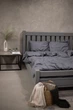Комплект постельного белья Satin Stripe Gray 100% хлопок 215х150 см 2 шт, 70х70 см семейный - изображение 1