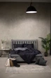 Комплект постільної білизни Satin Stripe Black + Gray 100% бавовна 215х150 см 70х70 см полуторний - зображення 1