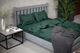 Комплект постільної білизни Satin Stripe Emerald 100% бавовна 215х150 см 70х70 см полуторний - зображення 4