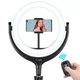 Лампа кольцевая LED CODN-539B +1.45cm tripod stand чёрный Без бренда (770469) - изображение 4
