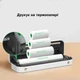 Портативный аккумуляторный термопринтер UKRMARK A40GR, для печати на термобумаге А4, Bluetooth/USB, серый - изображение 3