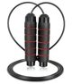 Скакалка тренировочная спортивная скоростная PowerPlay 4210 Power Weighted Jump Rope Черная (2,7m.) (OPT-4201) - изображение 1