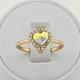 Каблучка Xuping з кристалами Swarovski 83229 ширина 11 мм колір світанок позолота 18К19 - зображення 2