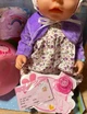 Пупс функциональный Yale Baby BL011B 8 функций памперс горшок бутылочка тарелочка - изображение 3