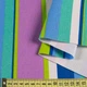 Деко коттон полоски салатово-синие, сиренево-белые, ш.150 (20406.010) - изображение 2