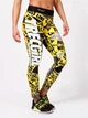 Спортивні лосини TREC WEAR Leggings TGirl 07 XXS Жовто-сірі (5902114022211) - зображення 1