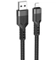 Кабель Hoco U110 Lightning charging data cable Black - зображення 1