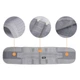 Підтримуючий бандаж для спини з 3-ма ребрами жорсткості Jingba Support 7052 Grey XL (U45001) - зображення 5