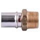Муфта с наружной резьбой пресс APE ITALY AP 101 3/4″х20 - изображение 1