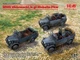 Сборная модель ICM Легкие вездеходы Вермахта IIСВ le.gl.Pkw Kfz.1, le.gl.Einheitz-Pkw Kfz.2, le.gl.Einheitz-Pkw Kfz.4 DS3513 - изображение 1