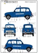 Сборная модель 1/24 авто Gendarmerie Set Renault Estafette + Renault 4TL Heller 50325 - изображение 7