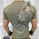 Сумка 20л с системой Molle / Вместительный однолямный Рюкзак Cordura 1000D пиксель размер 20х18х32см - изображение 6