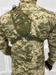 Нагрудна Сумка 20 л Cordura 1000D / Рюкзак однолямний піксель розмір 20x18x32см - зображення 3