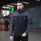 Демисезонная мужская Куртка с капюшоном Pobedov Korol’ Lev SoftShell на флисе серая размер M - изображение 1