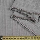 Ткань костюмная со льном в полоску черную серая светлая, ш.135 (18347.001) - изображение 2