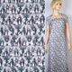Віскоза біло-сіра в бірюзовий, рожевий горох ш.146 (10908.042) - зображення 1