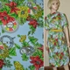 Трикотаж с вискозой бледно-голубой с цветами и компасом ш.170 (14621.003) - изображение 1