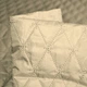Ткань плащевая стеганая блестящая ромбы 6,5х 3,5 см бежевая светлая, ш.150 (13607.001) - изображение 3