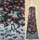 Льон чорний, червоні квіти, журавель, хвилі (1ст купон), ш.145 (12623.073) - зображення 1
