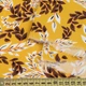 Вискоза горчично-желтая, белые и коричневые листья, ш.132 (17542.015) - изображение 2